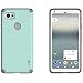 Google Pixel 2 XL Magnetic Case, CoverON Bios Series Minimalist Slim Fit Hard Protective Cover with Embedded Magnet Plate for Car Mounts for Pixel 2 XL / 2XL - Powder Blue and Gray