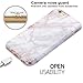 iPhone 6s Plus Case, Shiny Rose Gold White Grey Marble Design, BAISRKE Clear Bumper Matte TPU Soft Rubber Silicone Cover Phone Case for Apple iPhone 6 Plus & 6s Plus