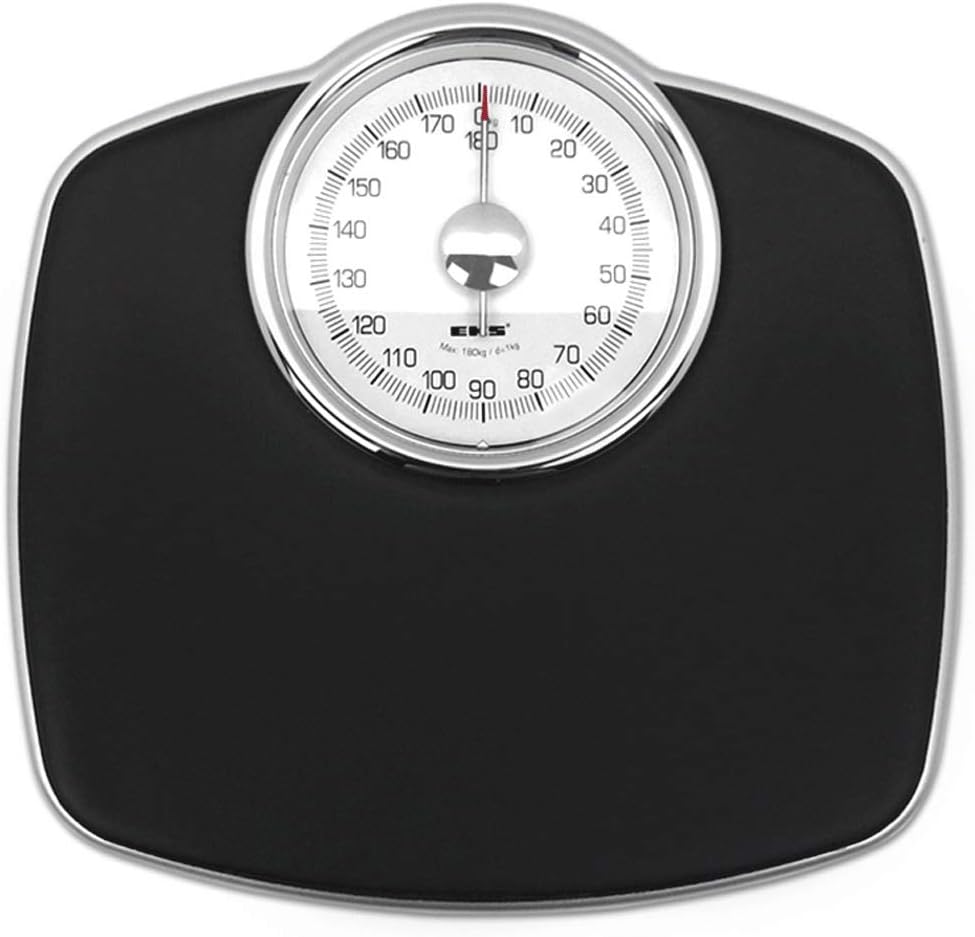 Zcx Mechanical Scales Home Adult Weight Loss Health Scales No Electronic Scales Weight Accurate Weight Scale Mini Large Dial Durable (Color : Black)