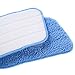 Reusable Microfiber Mop Pads, 6 Pack 18''x 6'' Mop Head Replacement, Wet/Dry Home & Commercial Cleaning Scrubbing Floor Pad - Blue