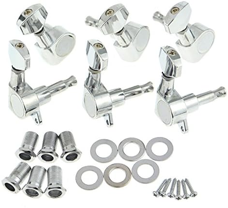 6 Right Chrome Electric Guitar String Tuning Pegs Keys Machine Heads