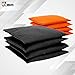 JBM Cornhole Bag (Pack of 8) Weather Resistant Cornhole Bags with Carrying Bag Included (Orange & Black, 14OZ)