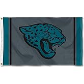 Jacksonville Jaguars Blackout Sideline Flag Outdoor Indoor 3x5 Foot Banner