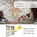 rabbitgoo Privacy Window Film Frosted Film Decorative Window Cling Anti-UV Glass Films Non-Adhesive Bamboo Films for Living Room, Brown, 17.5 x 78.7 inches