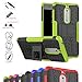 Nokia 5 Case,Mama Mouth Shockproof Heavy Duty Combo Hybrid Rugged Dual Layer Grip Cover with Kickstand for Nokia 5 5.2 inch 2017 (with 4 in 1 Packaged),Green