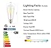 Led Edison Bulb 8W Dimmable Vintage Edison Style Light Bulb- Incandescent LED Bulb- E26 Base,ST21(ST64) Warm White (2700K-3200K)- Equivalent to 80w,CRI 80+, 680 Lumens Clear Glass Cover, 6 Pack