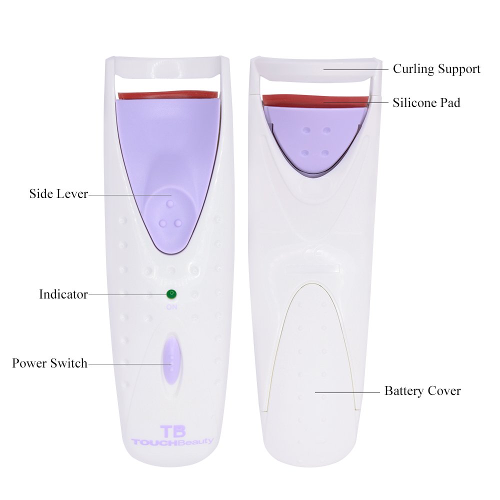 TOUCHBeauty Beheizte Wimpernzange Elektrisch Sofortig Erhitzt Langlebig Wimper Augen Kosmet AG-2003(Purpur)