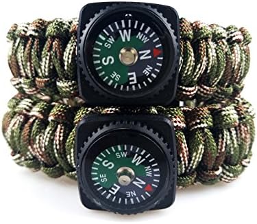 Gearupz Survival Paracord Bracelet - 2 Pack