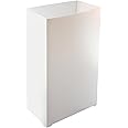 LumaBase Plastic Luminaria Lanterns, White - Set of 10