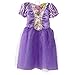 Disney Princess Rapunzel Sparkle Dress with Attached Cameo Size 4 - 6X