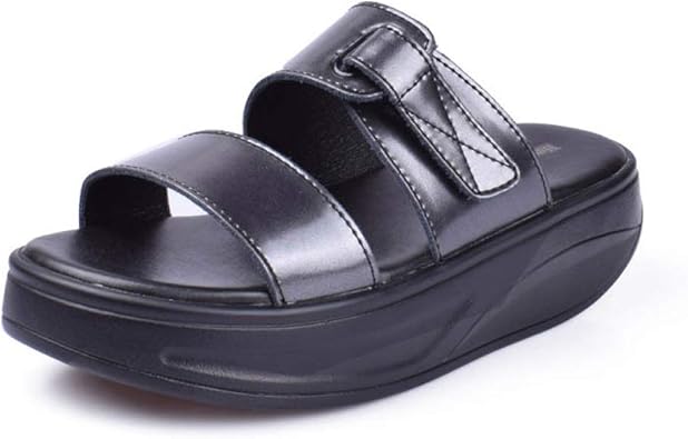 open toe slip on sandals