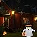 Superjare 4 Ft Halloween Inflatable Ghost & Pumpkin, Blow up Decoration with LED Light, Ghost with Witch Hat, Indoor & Outdoor, Yard & Lawn Decor