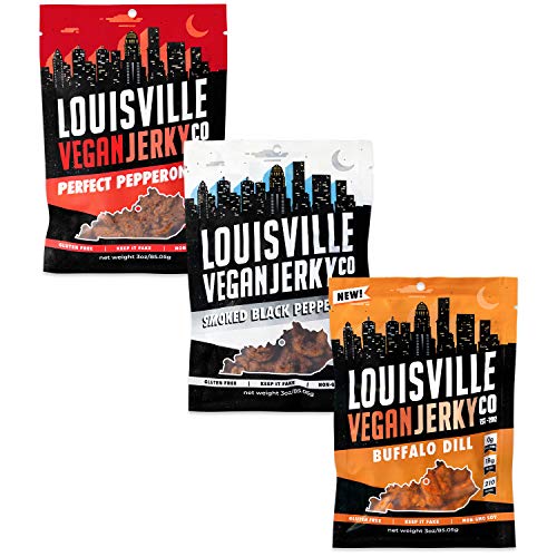 Louisville Vegan Jerky Variety Pack, Vegetarian & VeganFriendly
