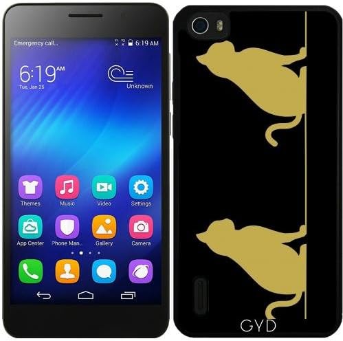 Silicone Case for Huawei Honor 6 - Gold Cat online by zorg