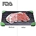 Fast Defrosting Trays Green Silicone Rubber Corner Fastest Thaw Meat or Frozen Food Safely No Need to Use Any Microwave, Hot Water, Electricity