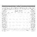 Blueline 2017 Monthly Coloring Desk Pad Calendar, Garden, January - December, 22 x 17