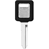 LFJSCK Motorcycle Replacement Uncut Key Blank,1Pcs,Black | Compatible with Kawasaki ZRX400 ZRX750 EX250 GPZ550 Vulcan700 750