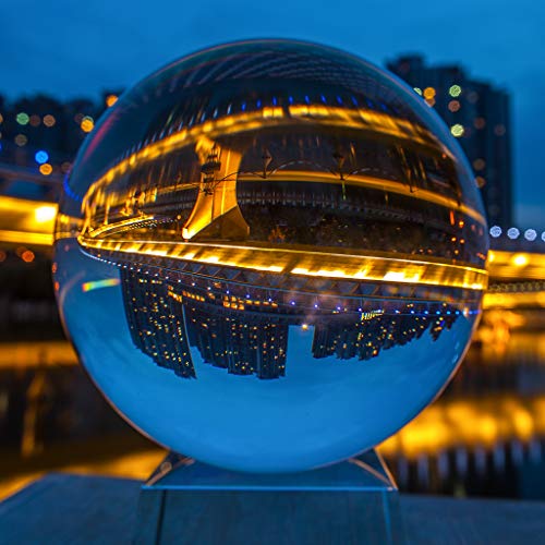 Sunangel 80mm clear crystal ball - meditation sphere ba…
