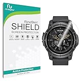 [6-PACK] Nixon the Mission Screen Protector RinoGear [Active Protection] Full Coverage Flexible HD Invisible Clear Shield Anti-Bubble Film