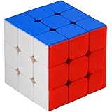 Newislandスピードキューブ 立体パズル 3&times;3&times;3立体キューブ ポップ防止立体キューブ スムーズ回転キューブ 競技用パズルキューブ 世界標準配色 6面完成攻略書(LBL法)付属 57x57x57ｍｍ