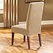 SureFit Stretch Pique Short Dining Room Chair Cover, Dining Chair Cover with Bottom Elastic for a Secure Fit, Removable & Machine Washable, Cream