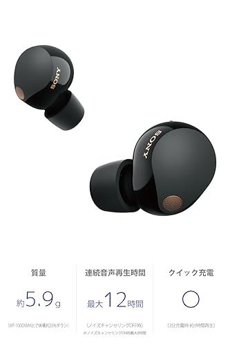 Sony WF-1000XM5 Noise-Canceling Earbuds with Alexa, 24hr Battery