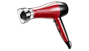 Kiss Products Tornado 360 Hair Dryer, Red