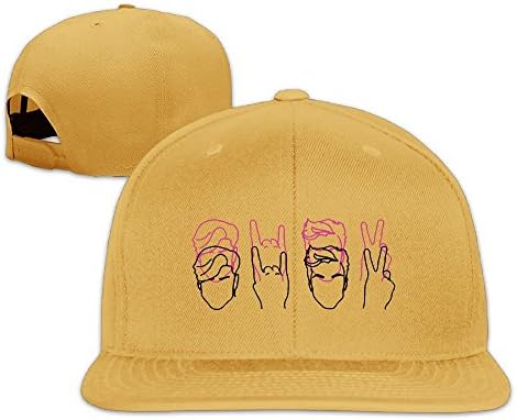 Dolan&amp;Twins Bros Unisex Classic Cotton Dad Hat Adjustable Plain Cap Yellow
