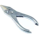 Mazbot Smooth Brass Jaw Parallel Pliers, 125mm | Non-Serrated Jaws, No Extension Return Spring, 125mm Small Size