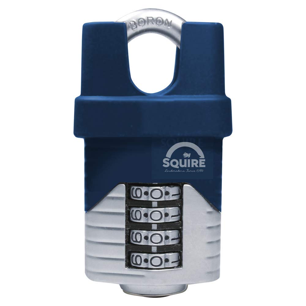 Henry Squire Vulcan 4 Wheel Closed Shackle Combination Padlock, 40 mm (Length)