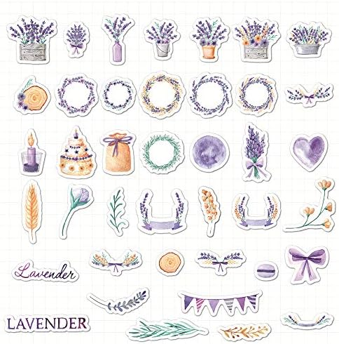 RARVIS 40 PCS Stickers Hand Account Stickers for Teens, Girls, Adults, Waterproof, Cute Notebook Decoration Stickers (20 Available)