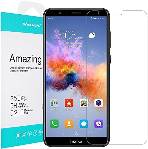 Huawei Honor 7X Screen Protector Tempered Glass, Nillkin Pro 0.2mm Thin 9H 2.5D Edges Anti Fingerprints Glass Screen Protector for Honor 7X