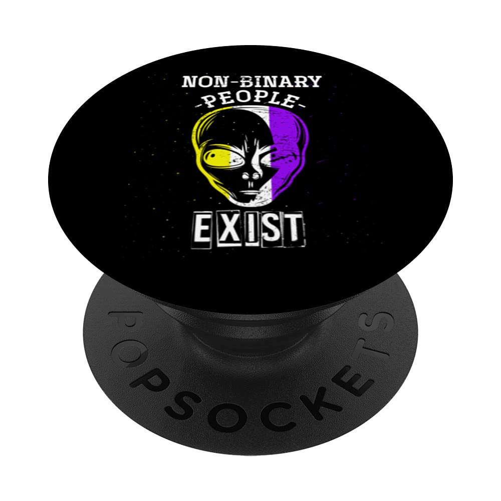 Third Gender Non Binary Pride Alien Genderfluid Non Binary PopSockets Swappable PopGrip
