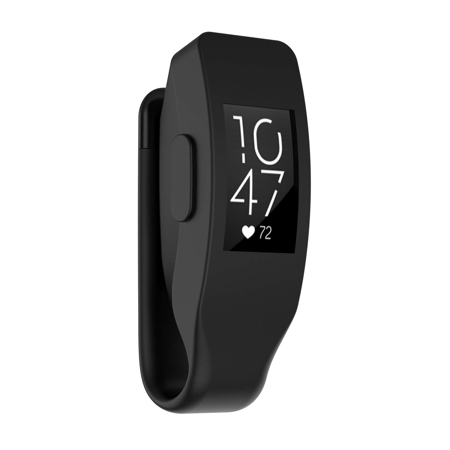 Unodrm Compatible for Fitbit Inspire Clip/Inspire HR Clip/ACE 2 / Inspire 2 Holder Silicone Case Cover Replacement Accessories Clip Clasp Strap Black