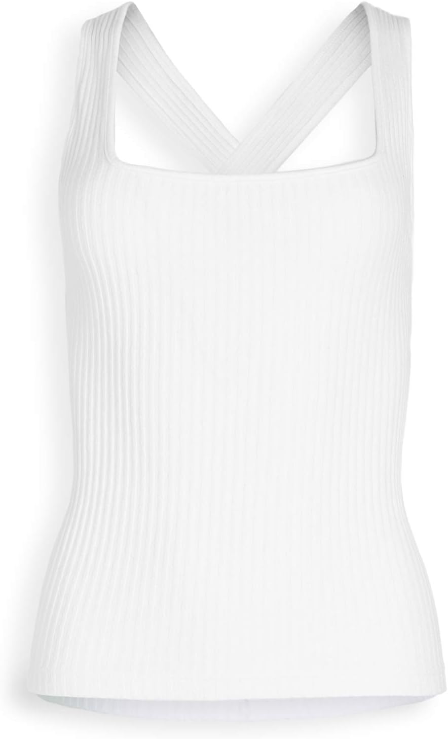 Enza Costa Women's Military Rib Cross Back Tank