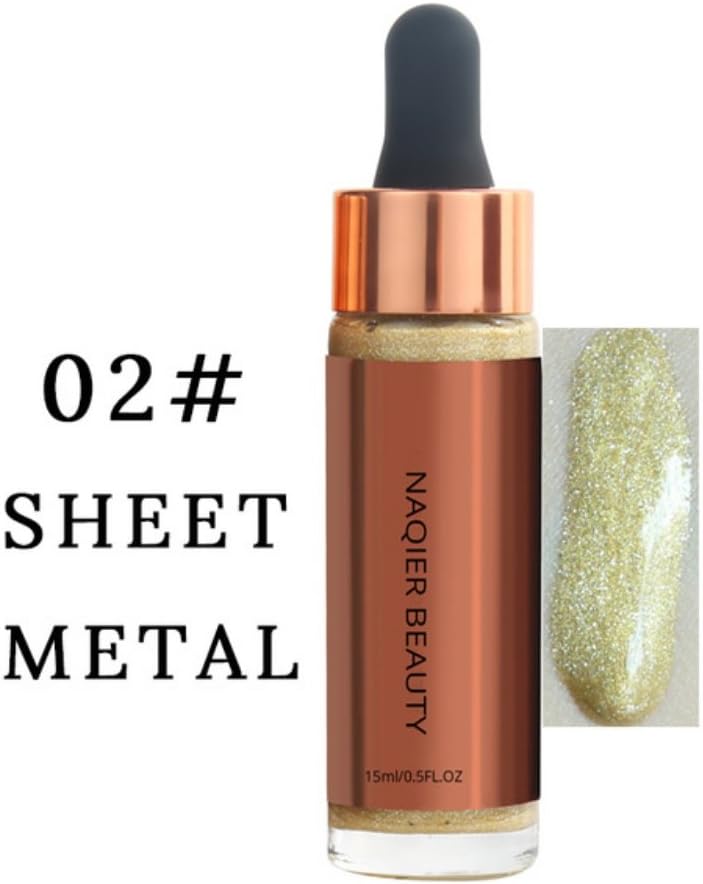 Allbesta Makeup Liquid Highlighter Illuminator Bronzer Face Contouring Body Brighten Shimmer Concealer Glow Primer