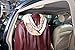 Ideas In Life Auto Valet Wood Hanger for Car Seat - Headrest Hanger Mounts Supports Keeps Clothes Wrinkle Free