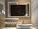 Hans& Alice LED Backlit Mirror, Bathroom Lighted Makeup Mirror–Dimmable, Anti Fog, Touch Screen and 90+ CRI (32''x24'')