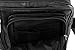 Mens Womens Black Cowhide Leather Crossbody IPAD Compatible Shoulder Sling Bag with Carabiner