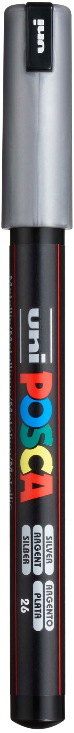 Uni-Ball 89920000 Posca Ultra Fine Bullet Tip Marker - Silver