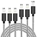 iPhone Charger, MFi Certified Cable 6Pack 3FT 3FT 3FT 6FT 6FT 10FT Extra Long Nylon Braided USB Fast Charging& Syncing Cord Compatible with iPhone/XS/XR/X/8/8Plus/7/7Plus/6S/6Plus/Pad More