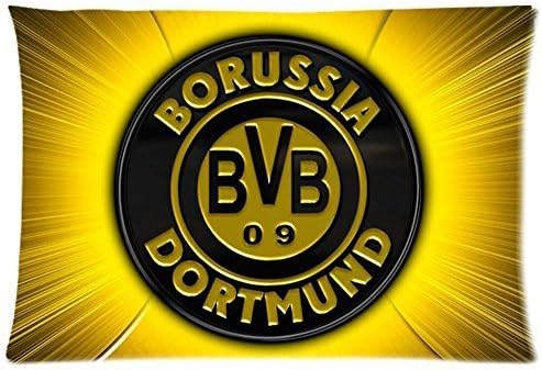 OYEAH New Fashion Car Cushion Cover Throw Pillow Case Waist Pillow Custom Borussia Dortmund Bvb09 Fc Best Gift 20X30 Inch 2 Sides for home
