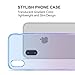 Ansiwee Compatible with iPhone 10 and iPhone X Gradual Colorful Edge Slim Case Lightweight Cover Thin Fit Protective Shell Flexible Shock Soft Rubber Bumper Case for iPhone 10/X 5.8 inch (Blue Purple)