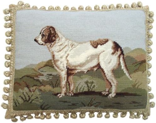 Amazon Com Deluxe Pillows Nobel Dog 14 X 18 In Needlepoint