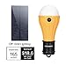 DOMEZAN Solar Light Indoor, Portable Outdoor Emergency Light Rechargeable 165 LM Bulb for Hurricane Off-Grid Home, Chicken Coop, Shed, Barn