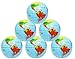 Kicko Inflatable World Globe - 16 Inch 6 Pack Political and Topographical Globes, Learning Resources