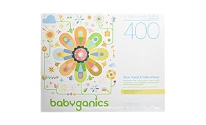 Babyganics Face, Hand & Baby Wipes, Fragrance Free, 400 Count (Contains Four 100-Count Packs)