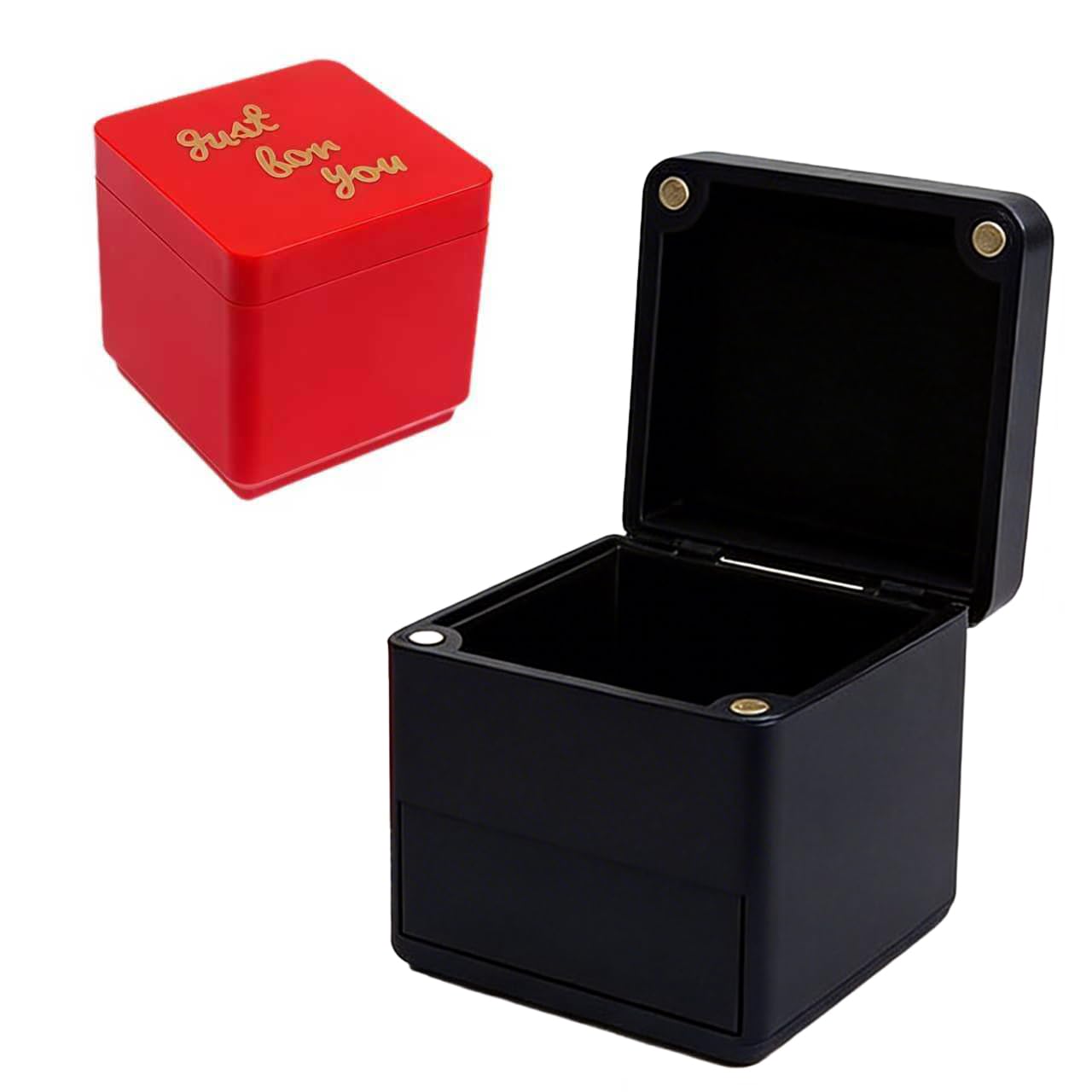 QIANSSE Prank Gift Box Set of Two, Annoying Gift Box Funny Gag Gifts for Adults Prank Present for Friends Coworkers Office Desk Decoration