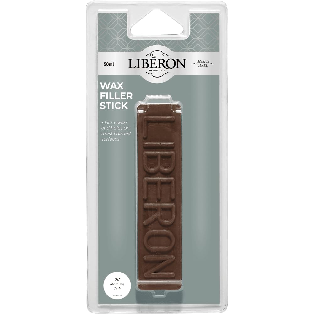 Liberon 50G Medium Oak Wax Filler Wood Repair Stick