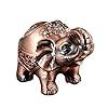 fansheng Metalen Olifant Asbak Winddicht met Cover, Creatieve Woonkamer Ruimte Draagbare Asbak Rood Koper Staand Olifant